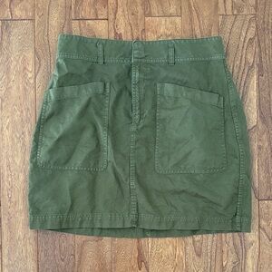 Faherty Green Mini Skirt